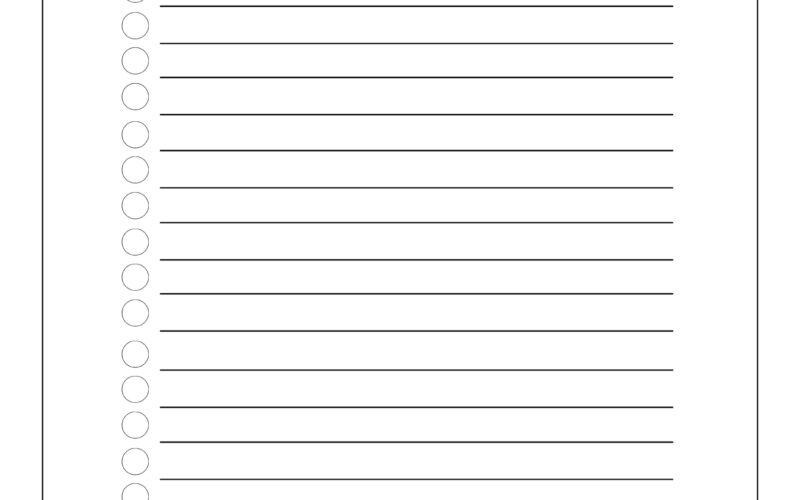 Free Printable To Do Checklist Template Paper Trail Design
