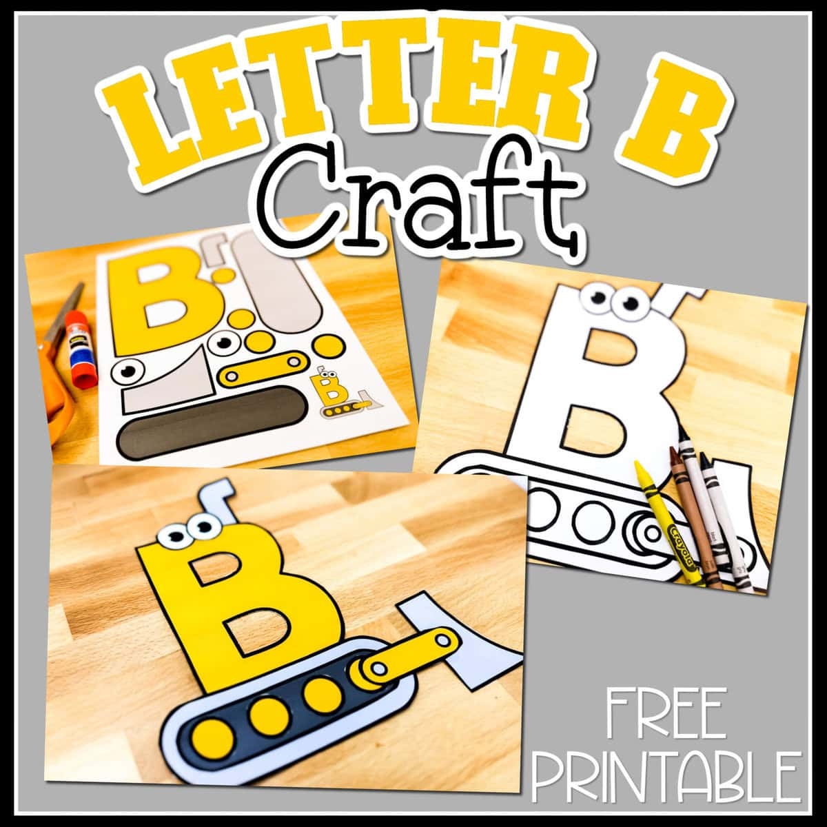 Free Printable Uppercase Letter B Craft Template Life Over C s