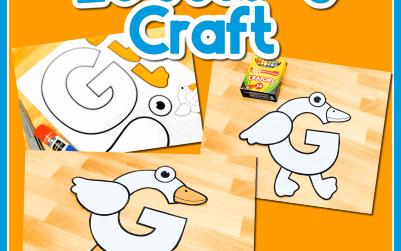 Free Printable Uppercase Letter G Craft Template