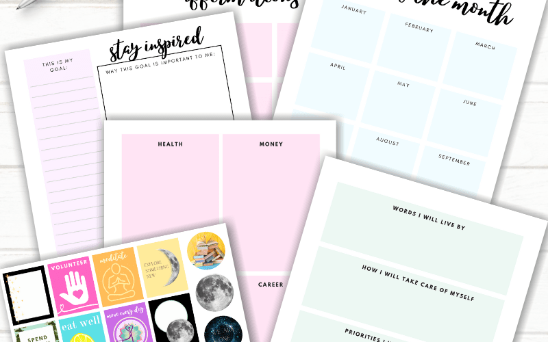 Free Printable Vision Board Kit Carrie Elle