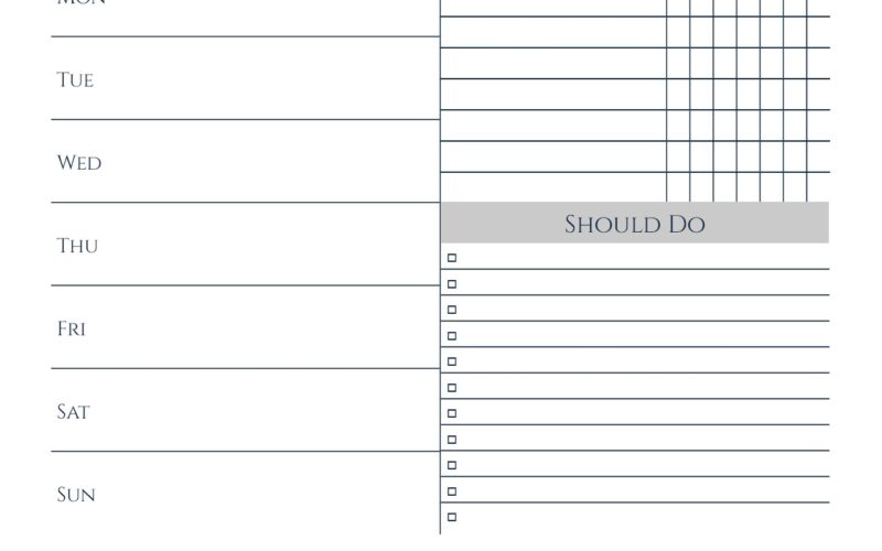 Free Printable Weekly Planner