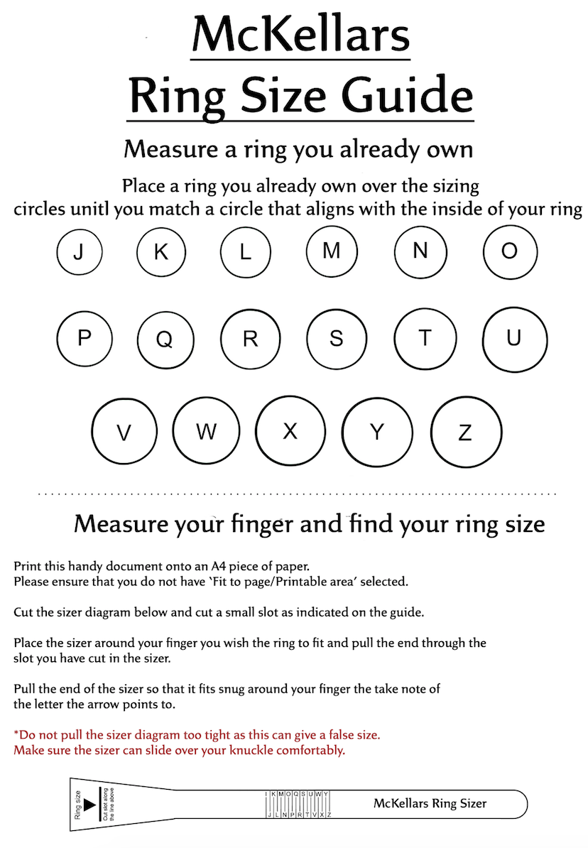 Free Ring Size Chart Printable Ring Size For Inches Printable Mm Ruler Buying 2025 For