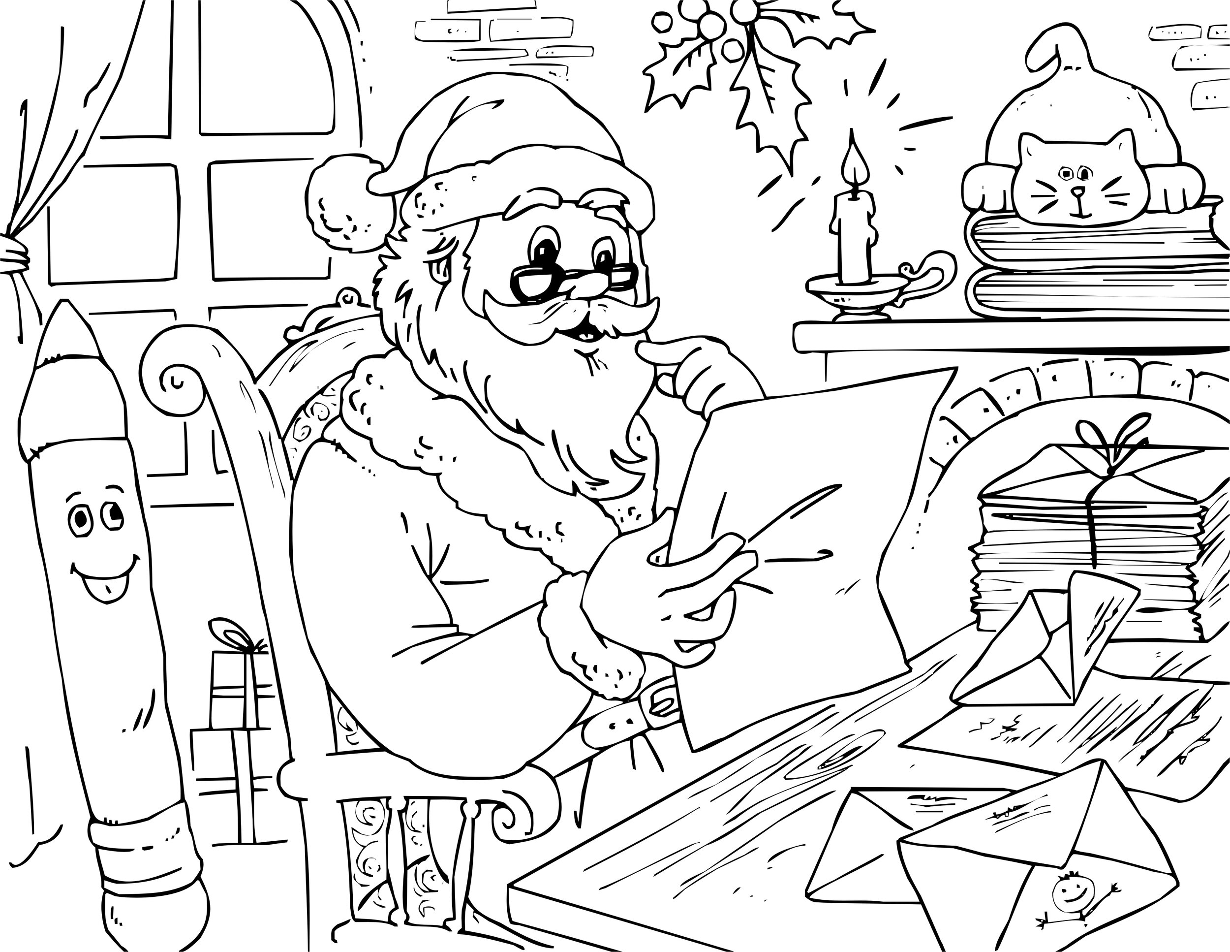 Free Santa s Workshop Coloring Pages Printable Elf Application Sew Cute Patterns