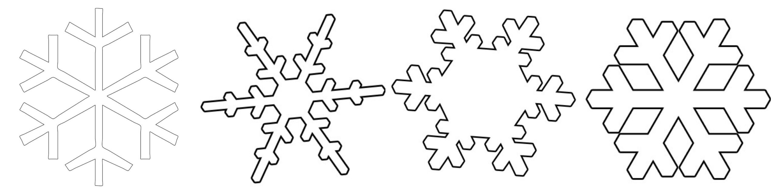 snowflake template printable pdf