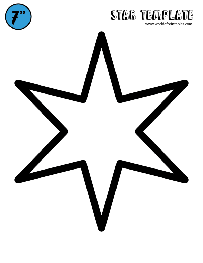 Free Star Template Printables World Of Printables Free Star Template Printables World Of Printables