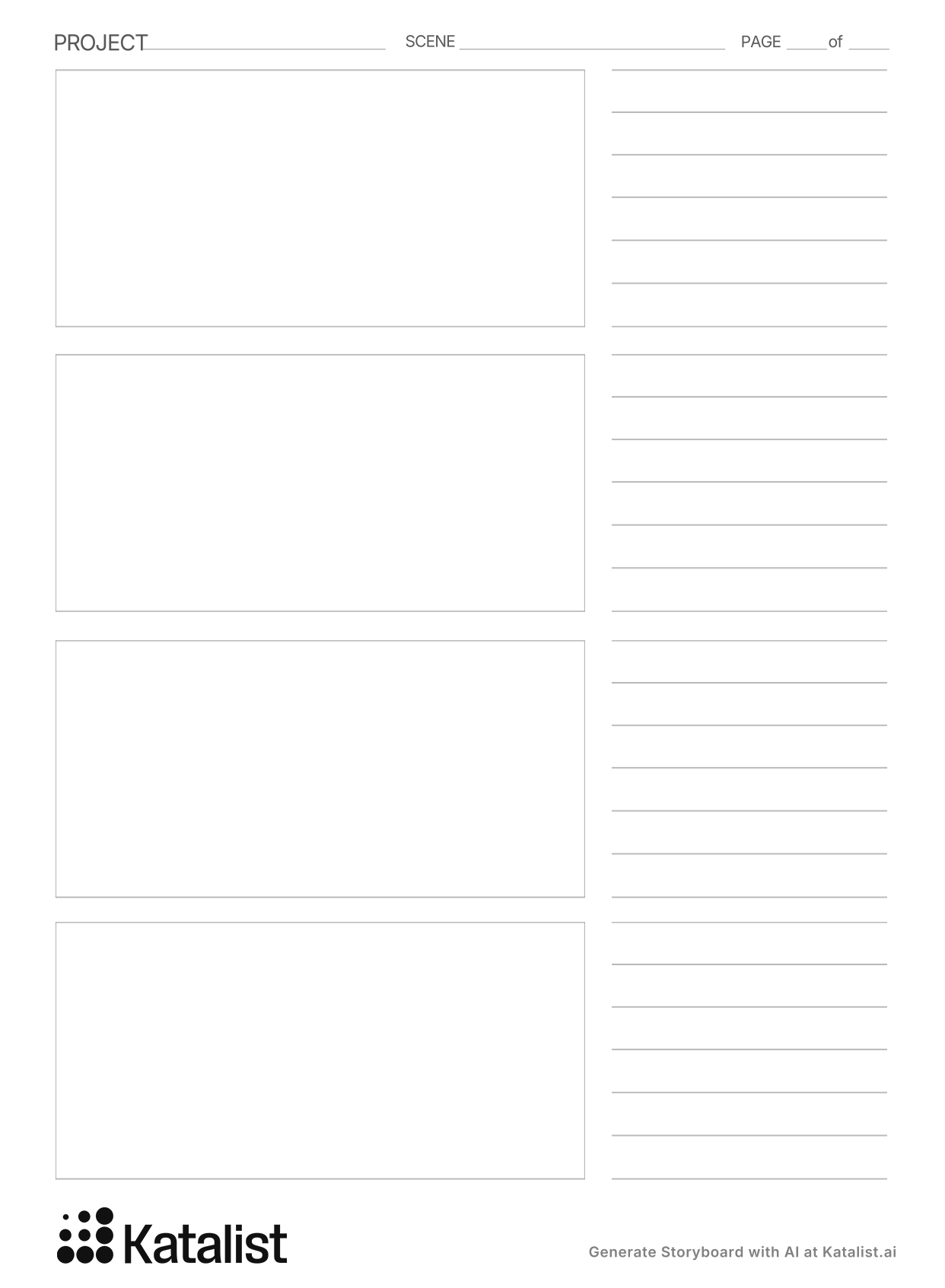 Free Storyboard Templates Free Storyboard Templates