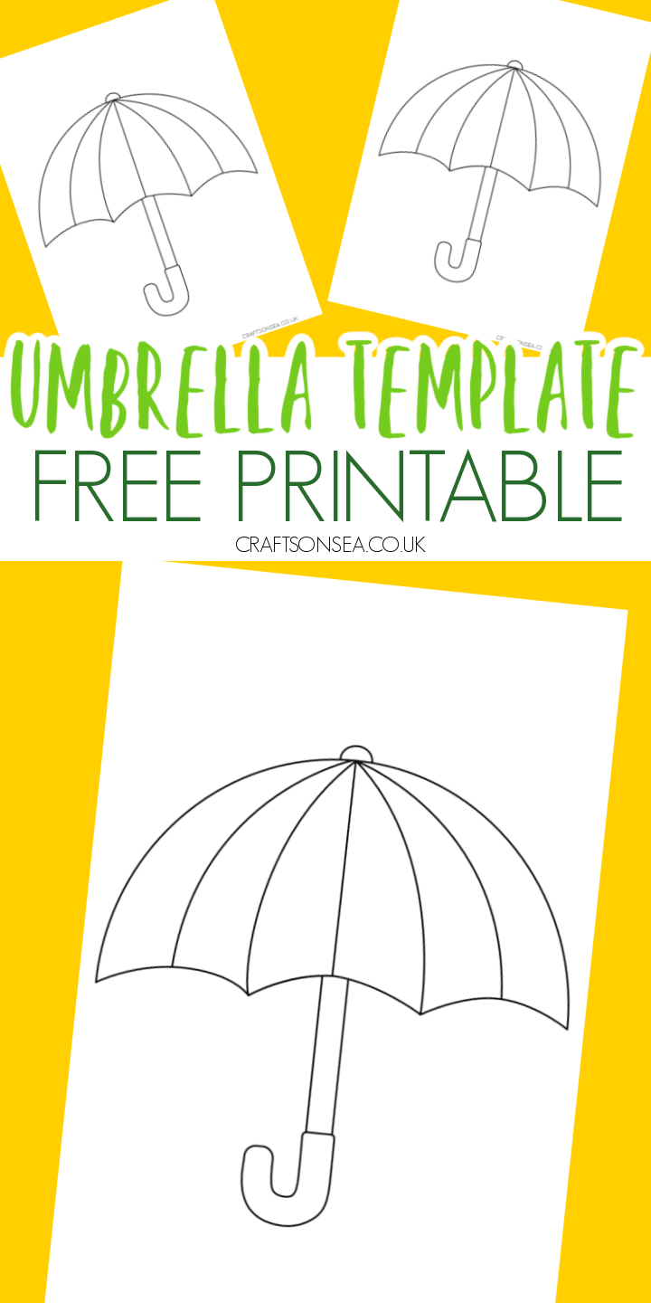 Free Umbrella Template Printable PDF Crafts On Sea