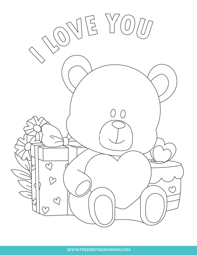valentines day coloring pages printable