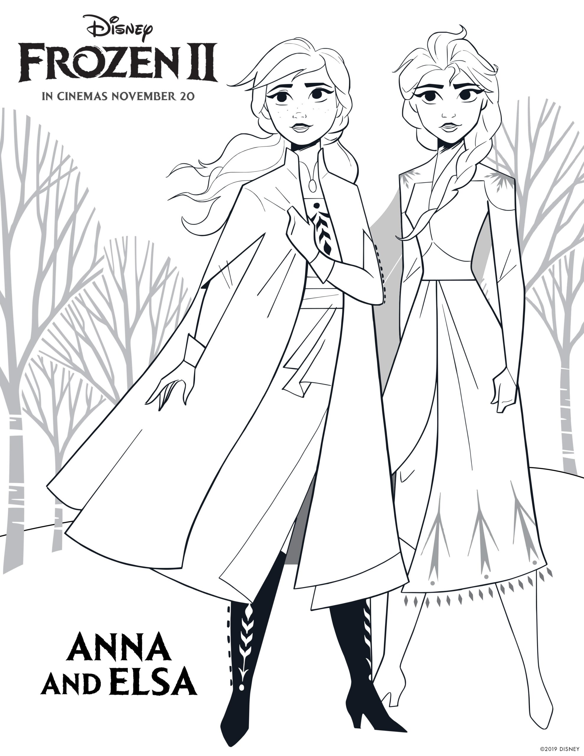 frozen free printable coloring pages