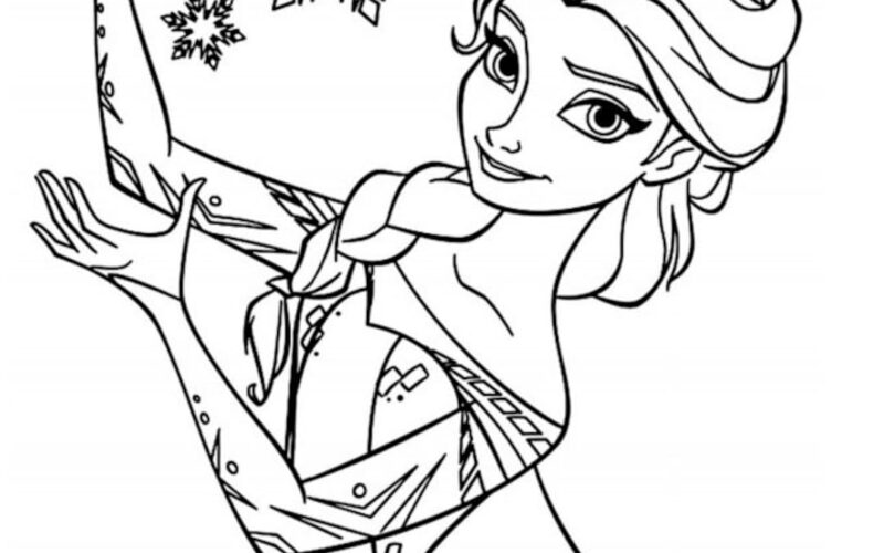 Frozen Coloring Pages Etsy