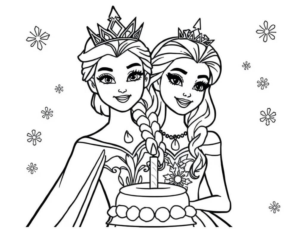 printable frozen coloring pages