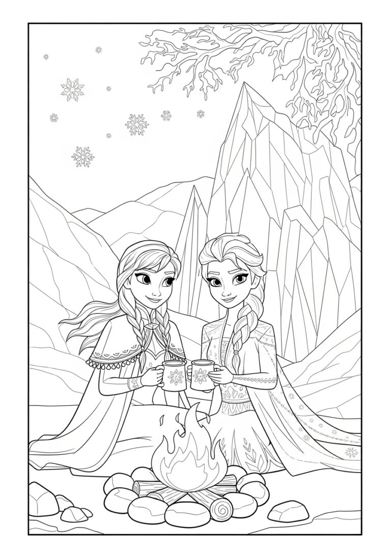 Frozen Printable Coloring Pages Free For Kids