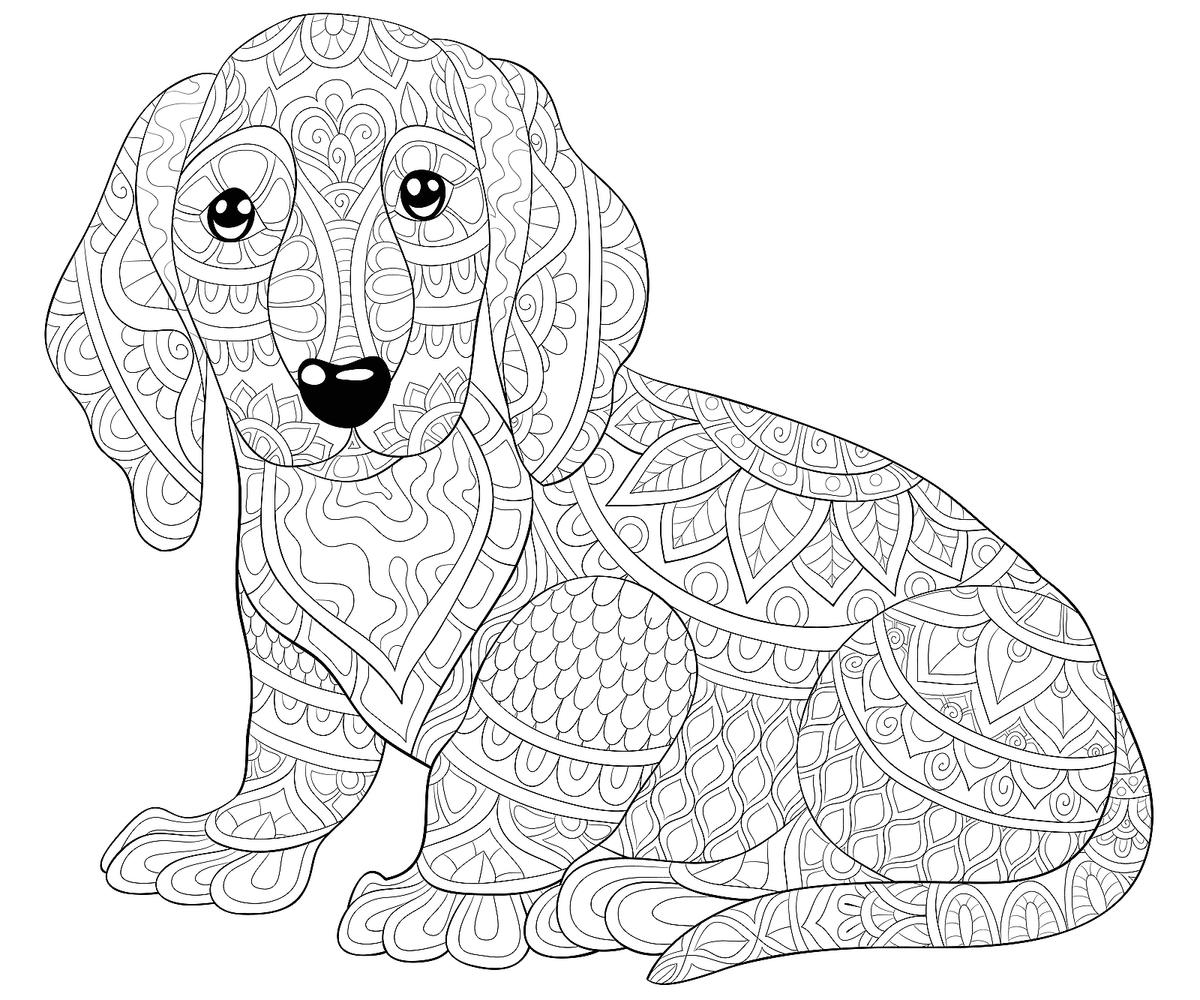 Fun Dog Coloring Pages Adorable Printable Coloring Pages Of Dogs For Kids Adults Printables 30Seconds Mom
