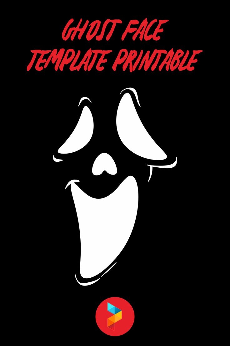 Ghost Face Template 14 Free PDF Printables Printablee