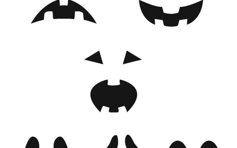 Ghost Face Template 14 Free PDF Printables Printablee