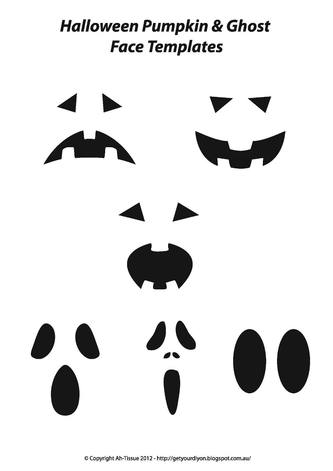 Ghost Face Template 14 Free PDF Printables Printablee