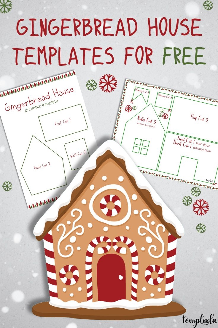 gingerbread house template printable pdf