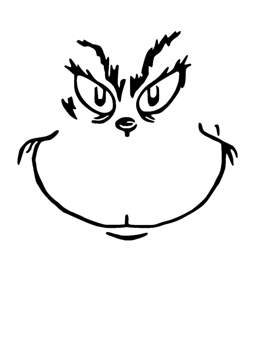 Grinch Face Printable Grinch Face Printable