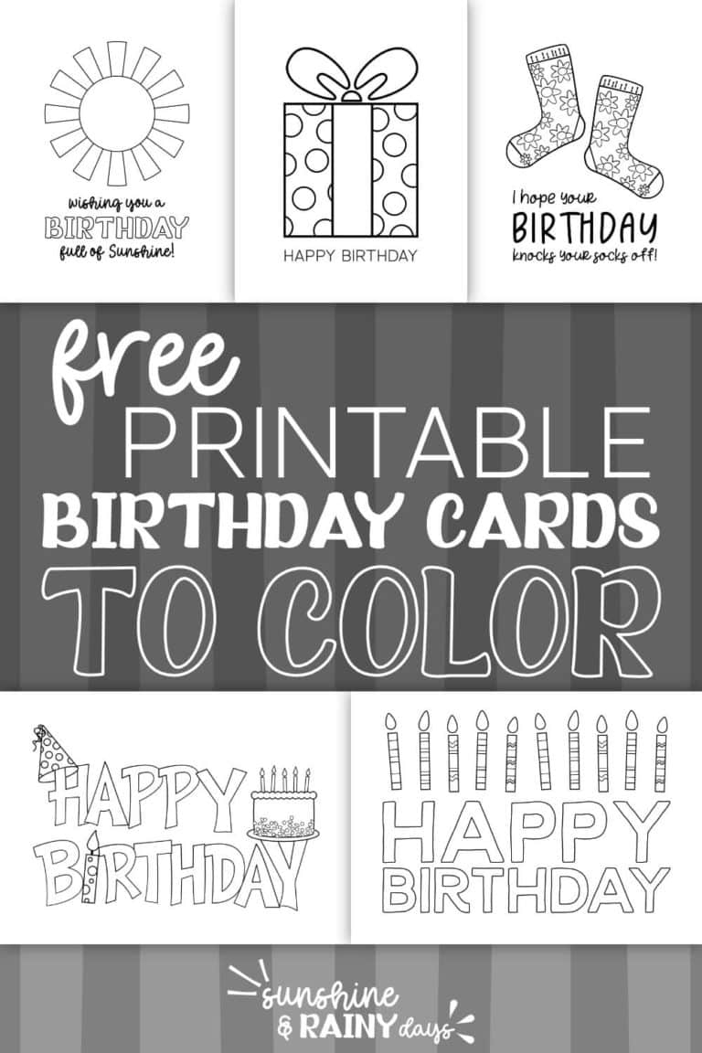 color birthday cards printable color birthday cards printable
