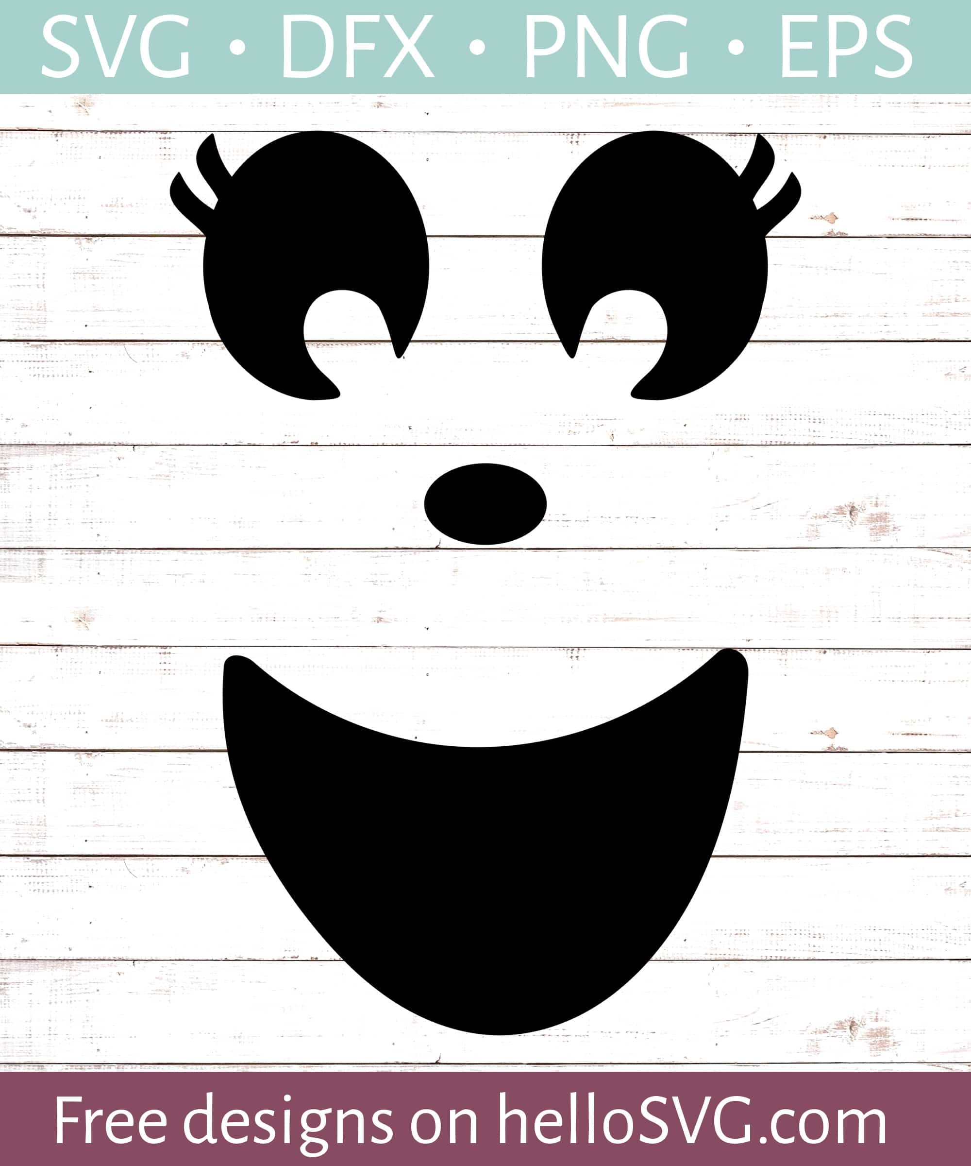 Happy Ghost Face SVG Free SVG Files HelloSVG