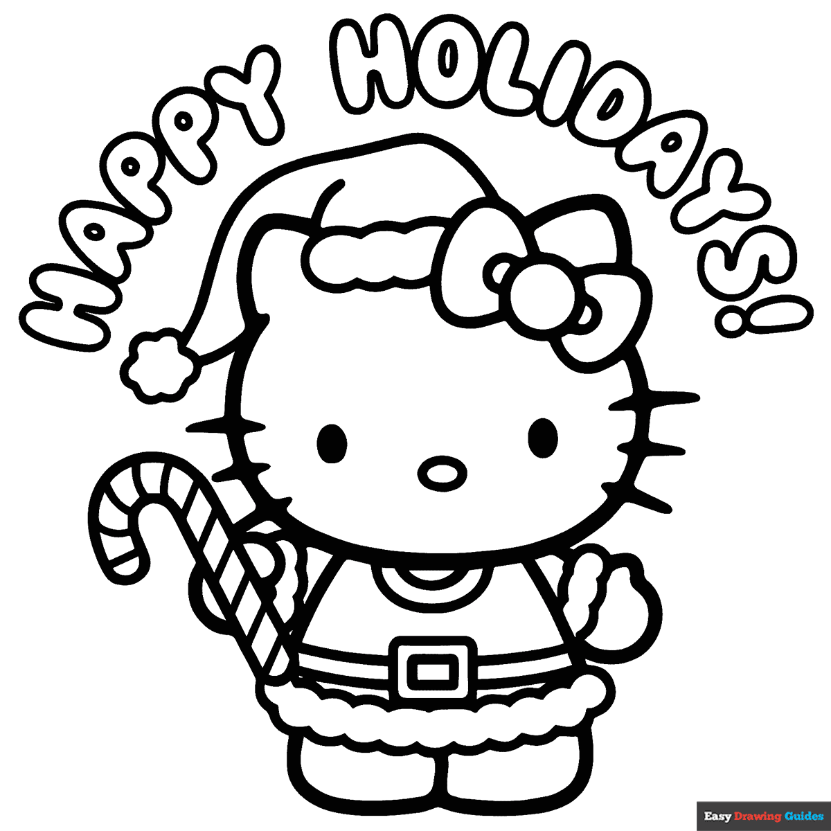 printable coloring sheets hello kitty