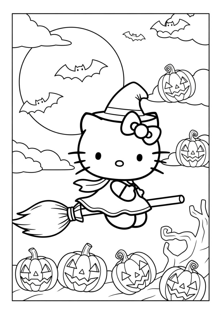 Hello Kitty Halloween Printables Coloring Fun For Kids Hello Kitty Halloween Printables Coloring Fun For Kids