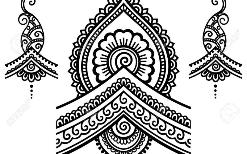 Henna Tattoo Flower Template Mehndi Royalty Free SVG Cliparts Vectors And Stock Illustration Image 56553393