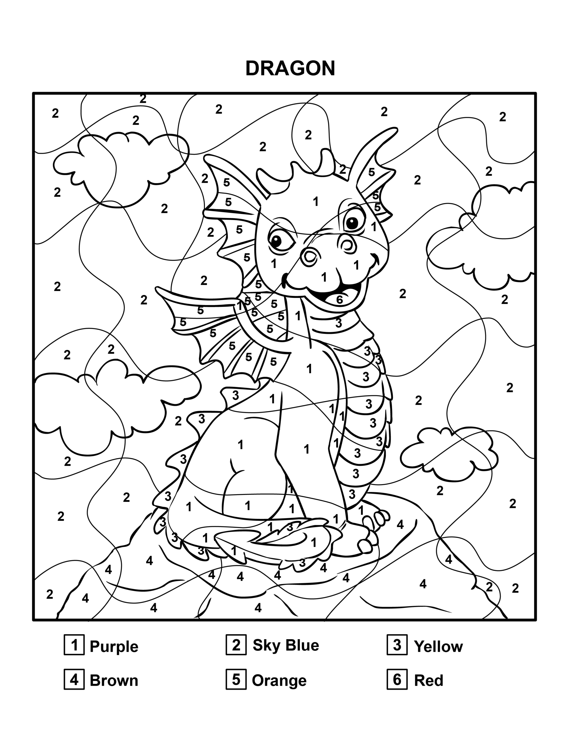 color by number printable pages color by number printable pages