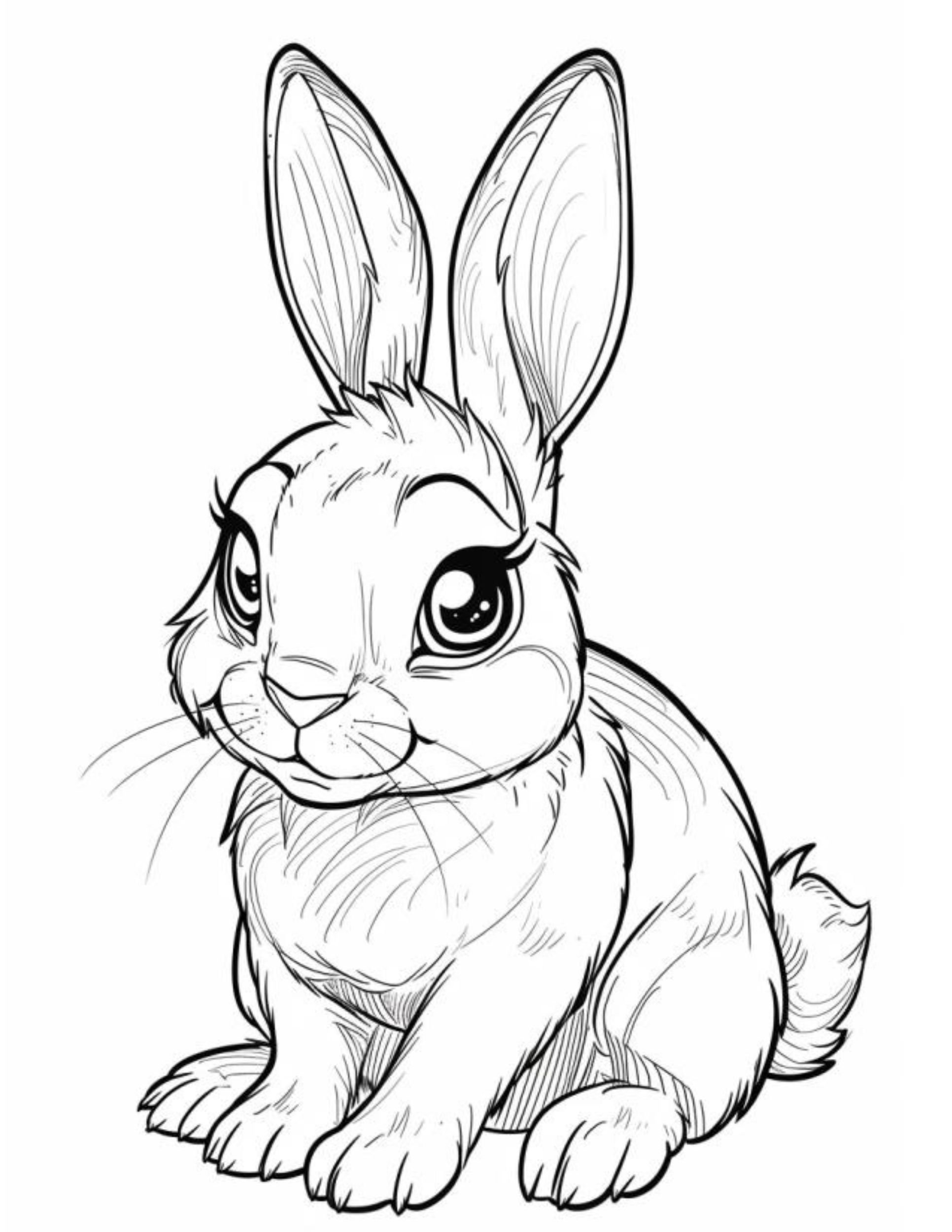 bunny coloring sheets free printable