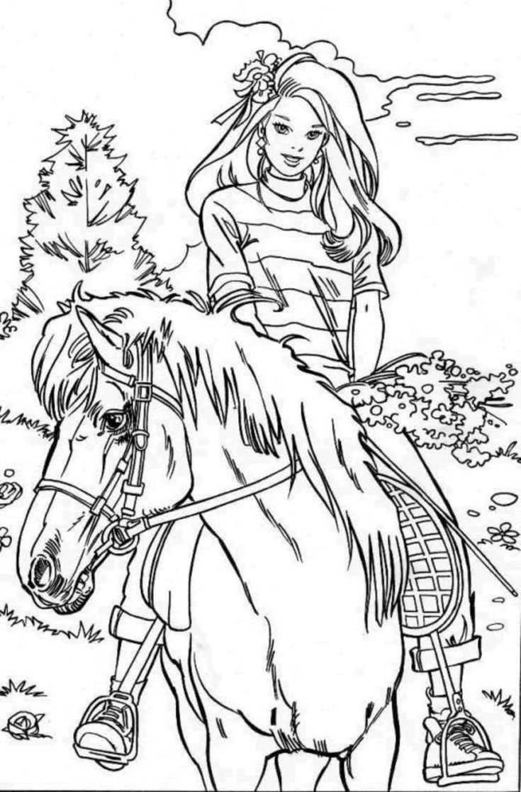 printable horse coloring book