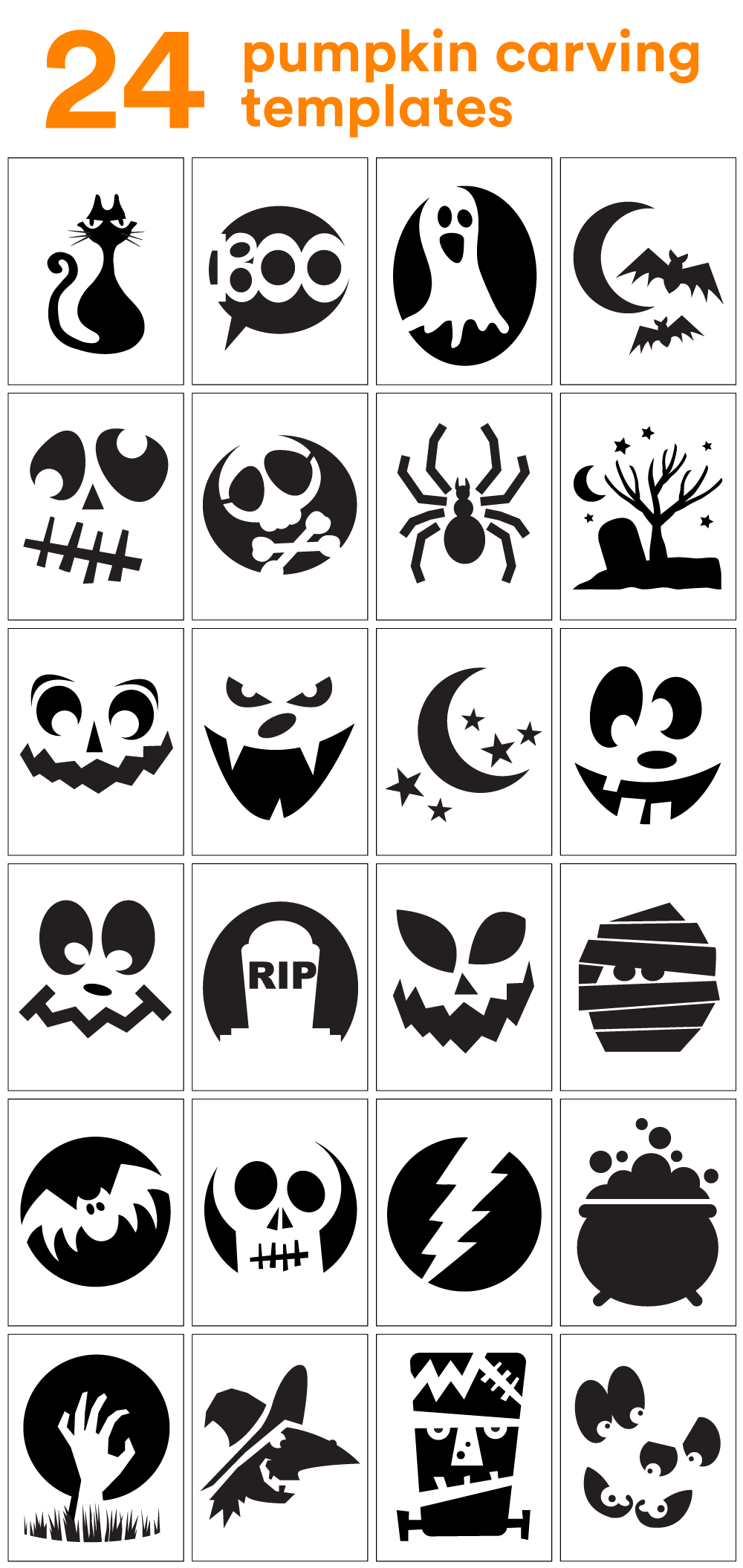 printable cut out pumpkin template