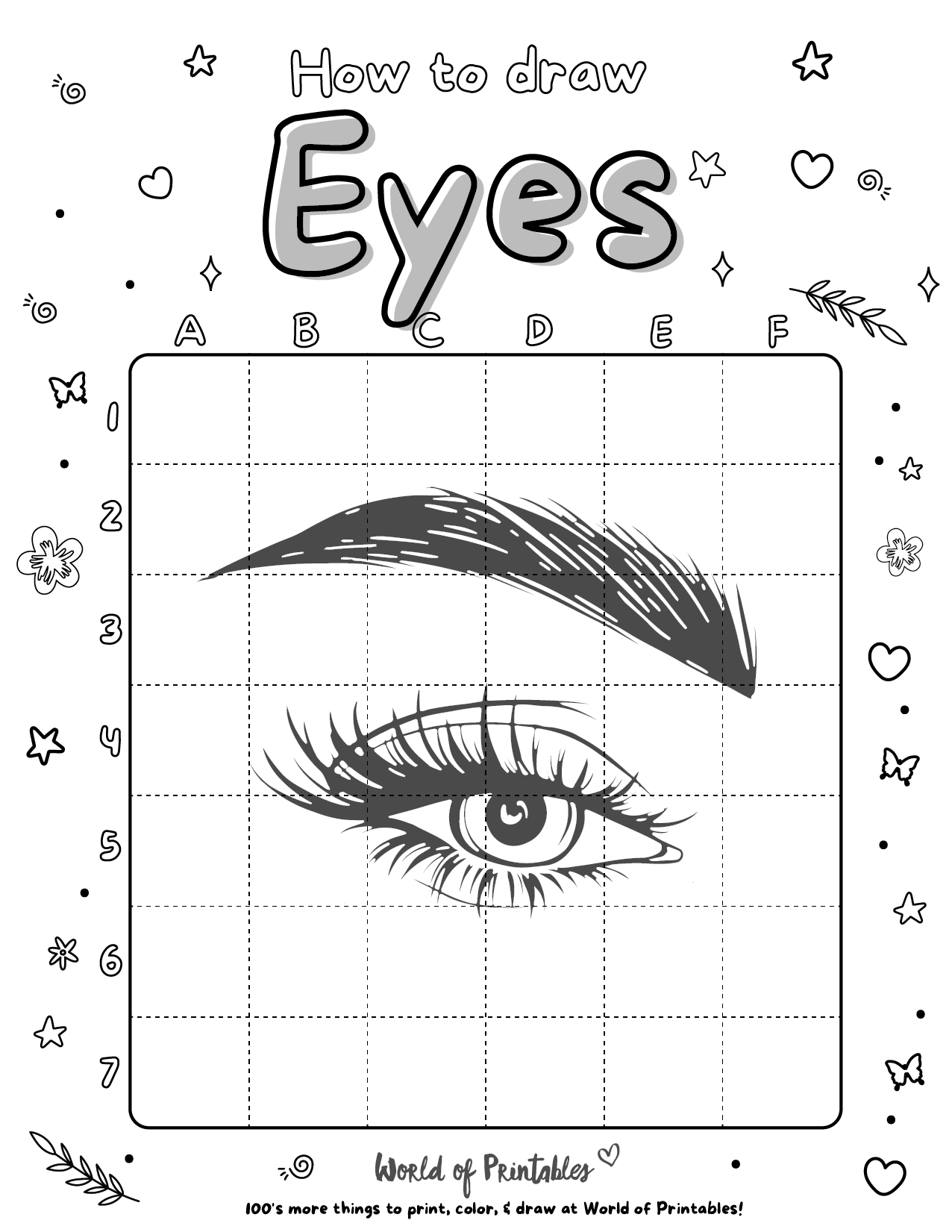 eye template printable