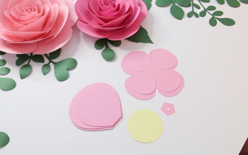 How To Make Big Paper Roses Step By Step FREE Template FancyBloom