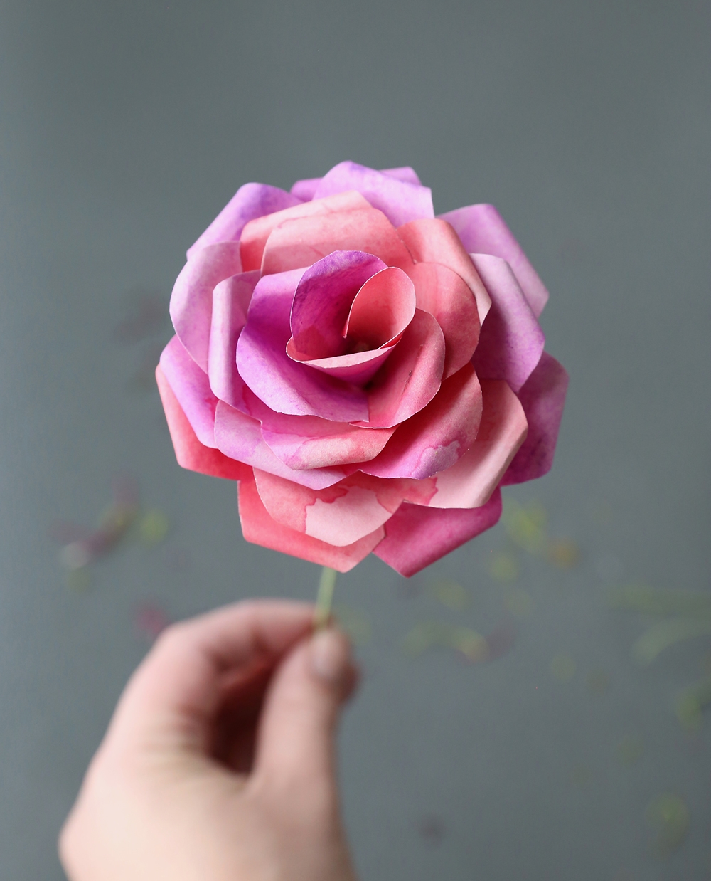 How To Make Gorgeous Paper Roses Free Template It s Always Autumn