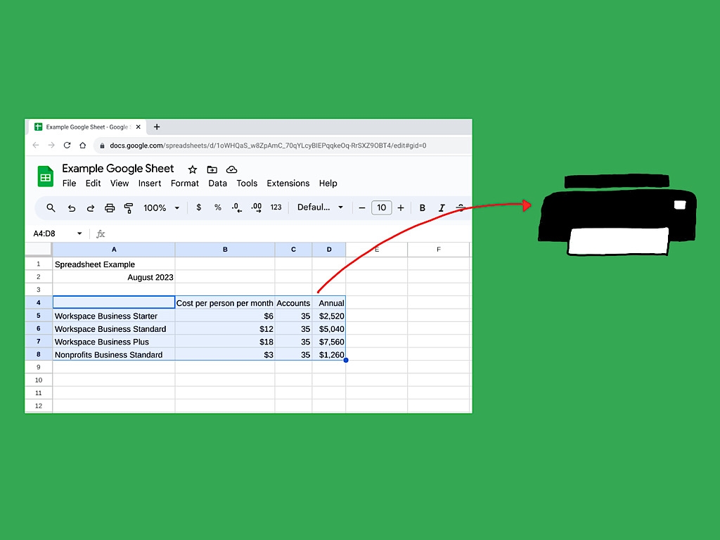 How To Set The Print Area In Google Sheets Step by Step Guide