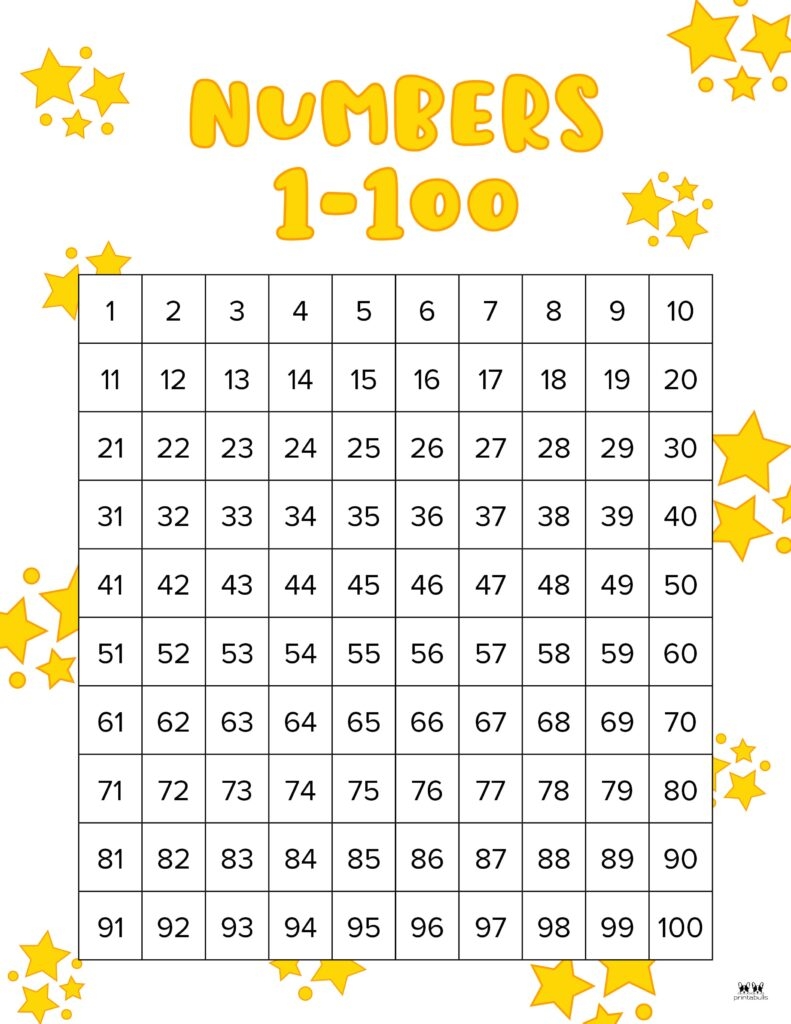 Hundreds Charts 25 FREE Printables Printabulls Hundreds Charts 25 FREE Printables Printabulls