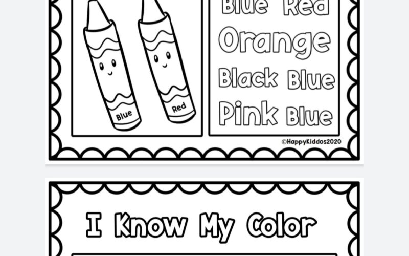 I Know My Color Worksheets For Kids Made By Teachers
