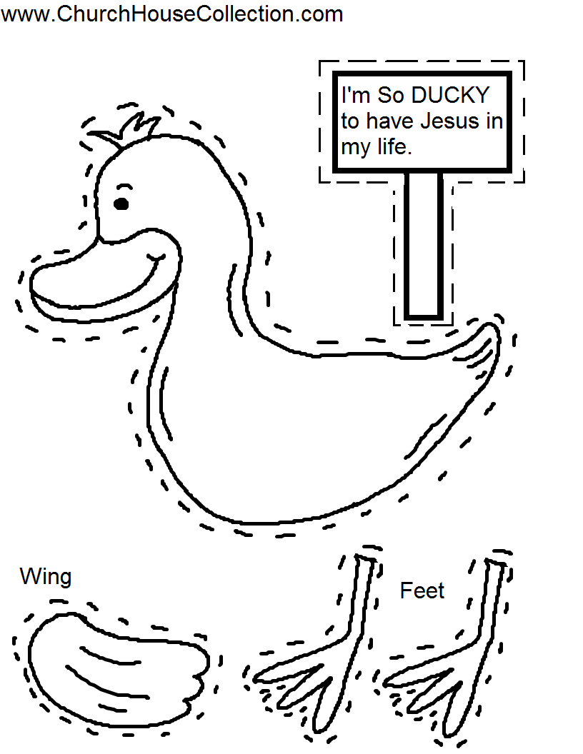 printable duck template