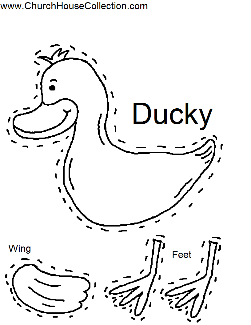 duck template printable