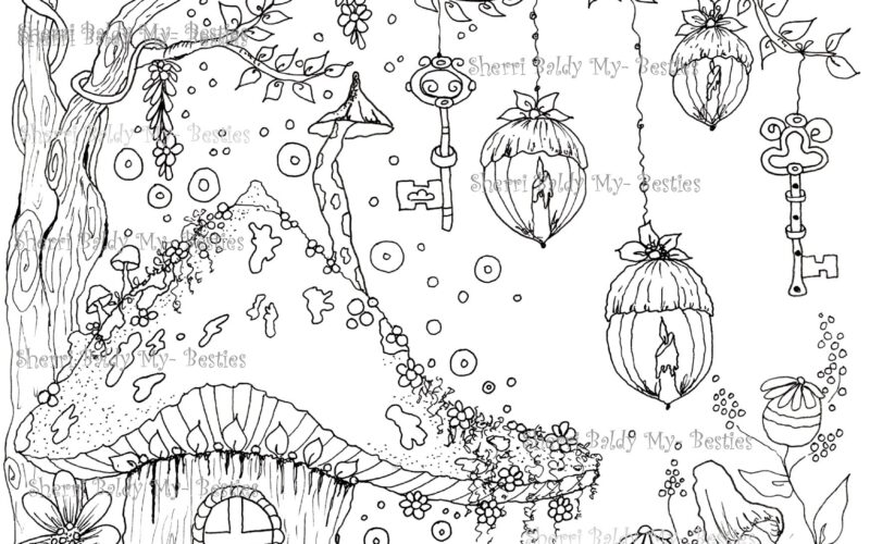 Instant Download My Besties MORE THEN A Digi NEW COLORING BOOK PRINTABLE PAGE That You Can Print Over And Over Again To Color Up Magical Place 1