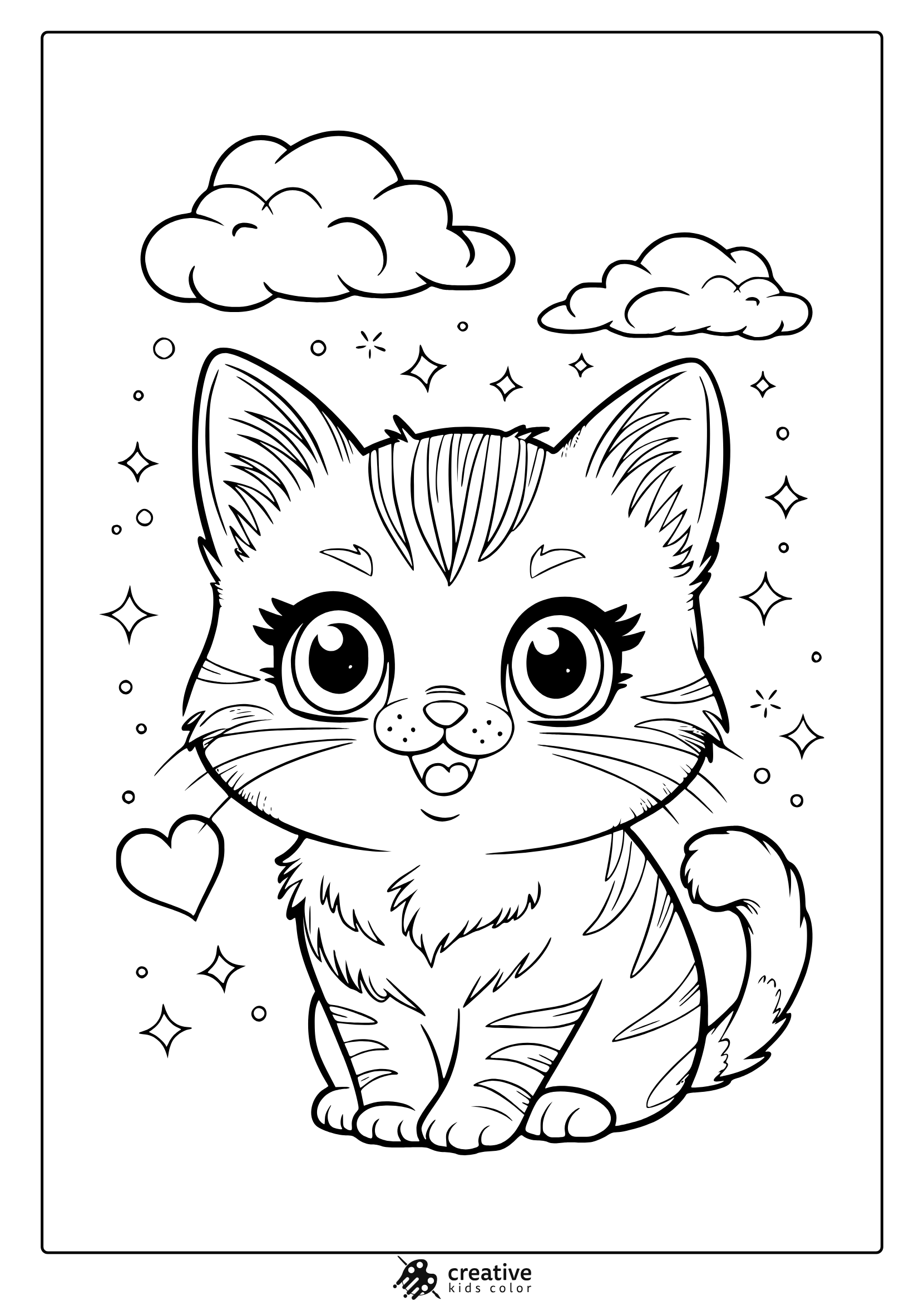 cat coloring printables
