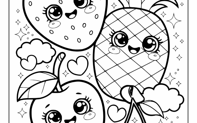 Kawaii Coloring Pages 35 Free Printable PDF