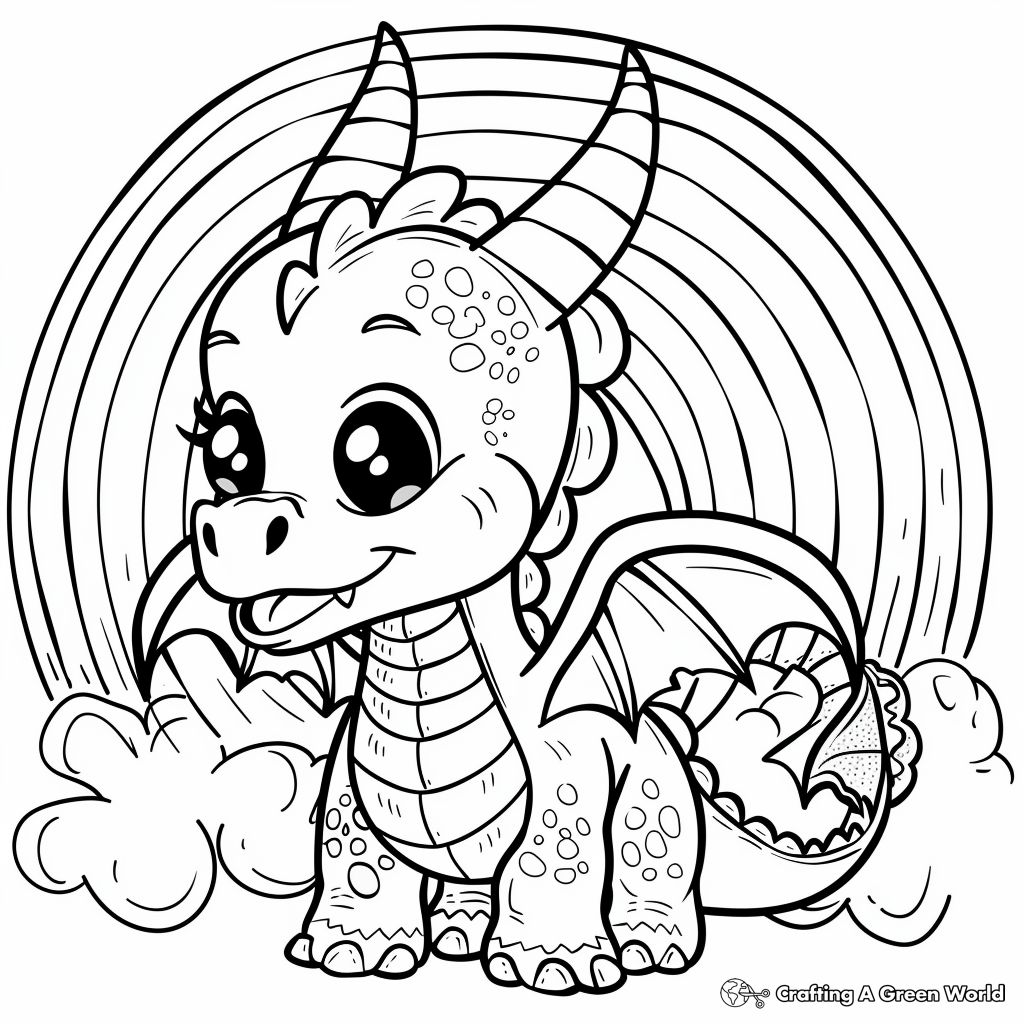printable dragon coloring
