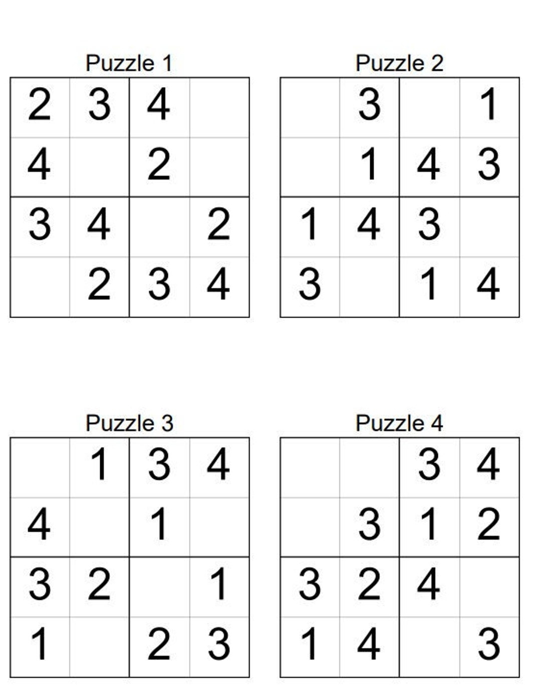 printable easy sudoku sheets