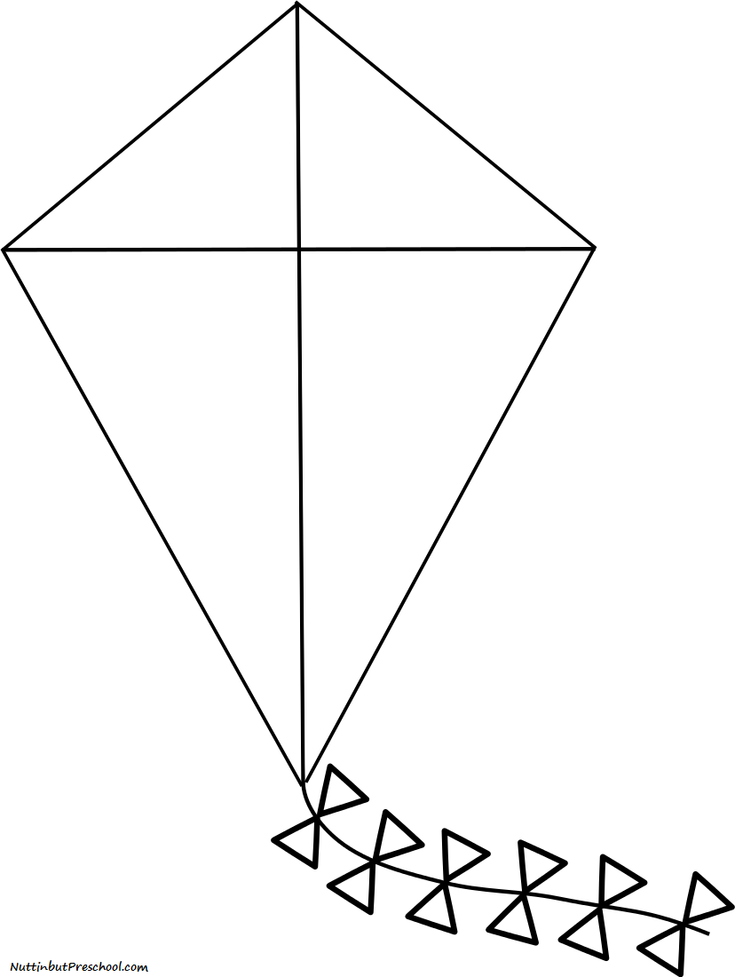 kite template printable