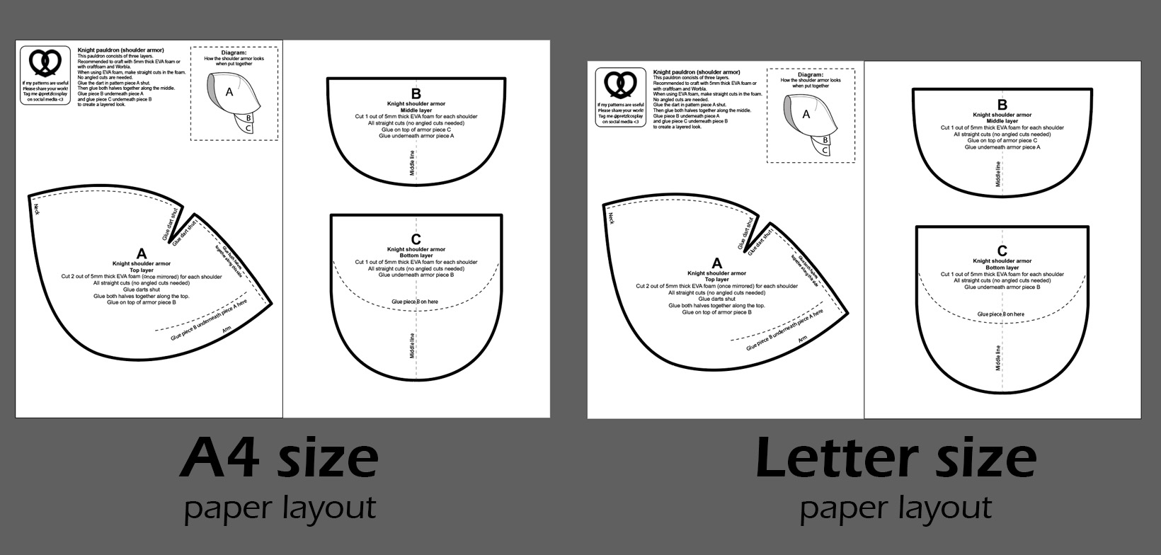 printable armor templates