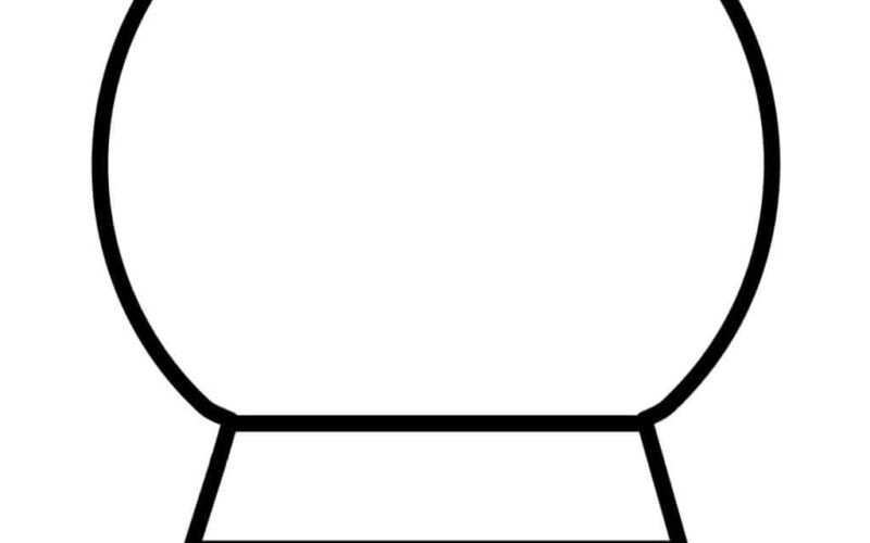 Large Blank Free Snow Globe Template Cassie Smallwood