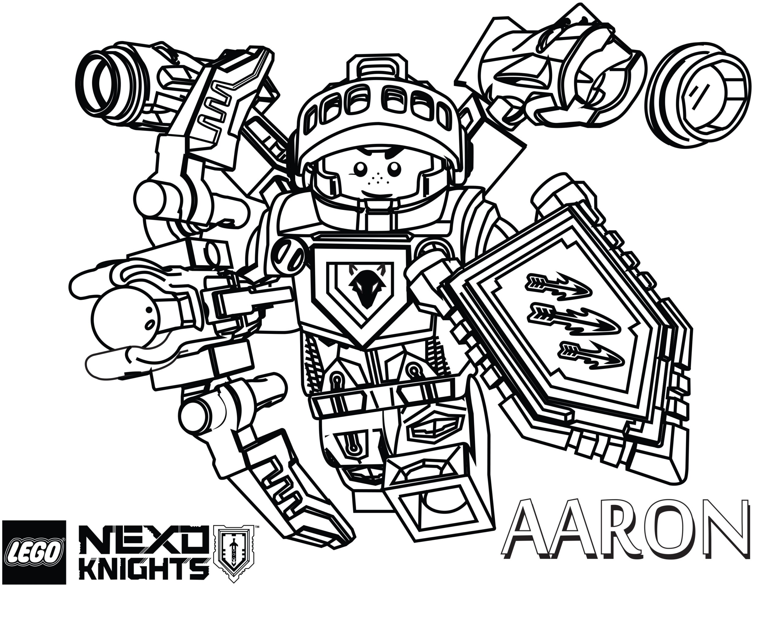 LEGO Nexo Knights Coloring Pages The Brick Fan