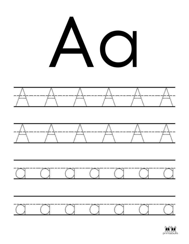 Letter A Worksheets 50 FREE Printables Printabulls