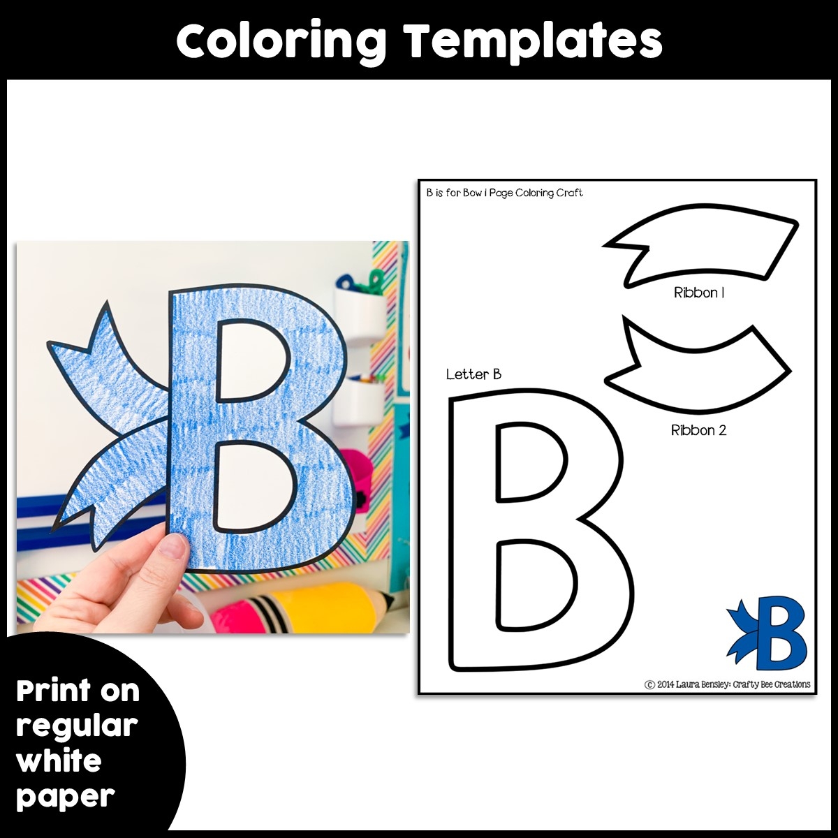 letter b craft printable